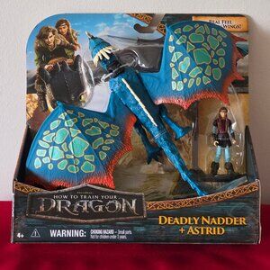 2024 HOW TO TRAIN YOUR DRAGON, ASTRID AND HER DEADLY NADDER, STORMFLY, MINT!!!